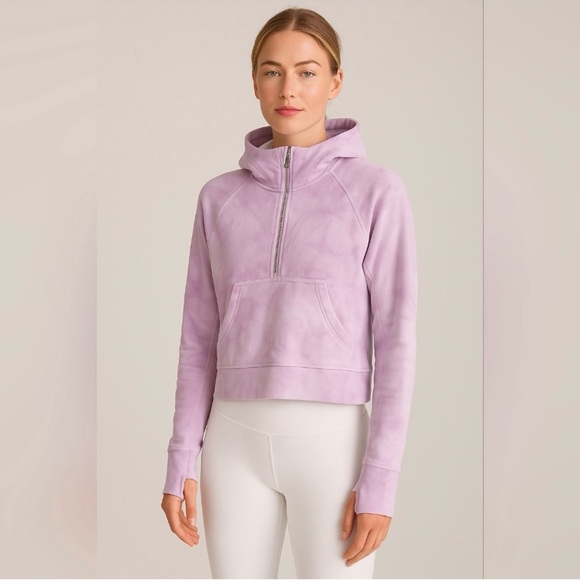 lululemon athletica Tops - Lululemon Athletica Cropped Half Zip Scuba